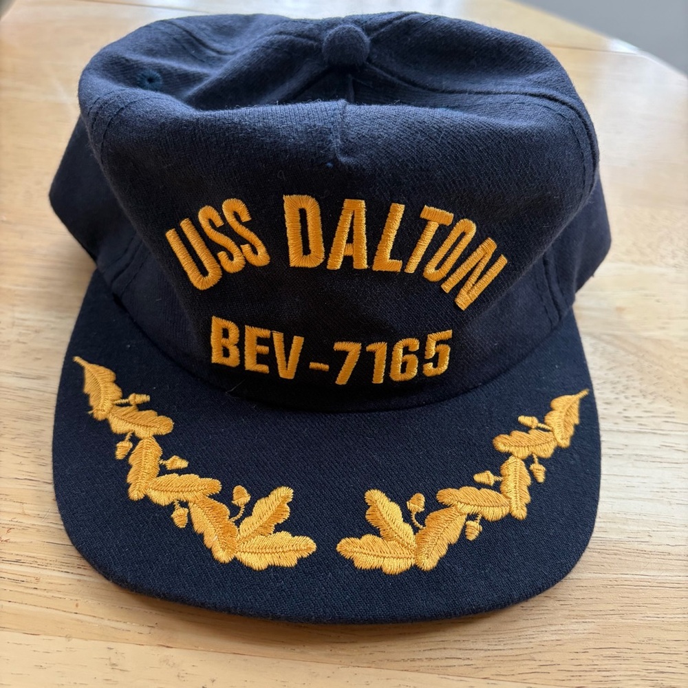 Once Upon A Time in Hollywood Navy Cap with Gold Embroidery Rick Dalton hat